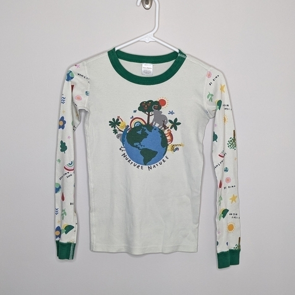Hanna Andersson World Earth Planet Nature Animal PJ Pajama Set 150 12 - Picture 2 of 9